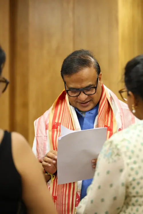 CM Himanta meets Jalukbari constituents at his office