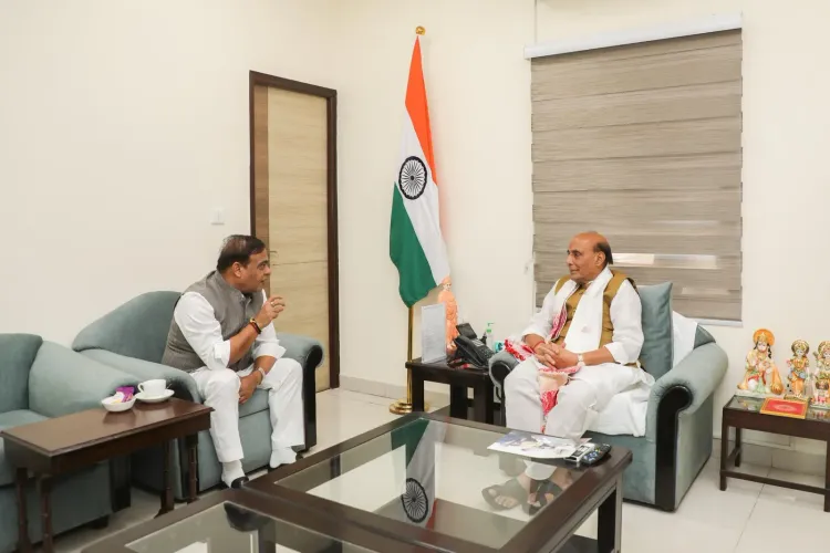 CM Himanta meets Rajnath Singh to boost Assam's defence role