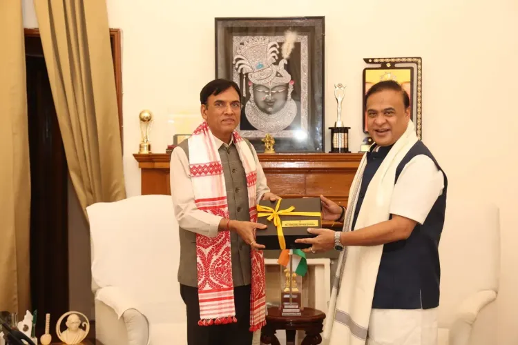 CM Himanta meets Union Minister Mandaviya in New Delhi