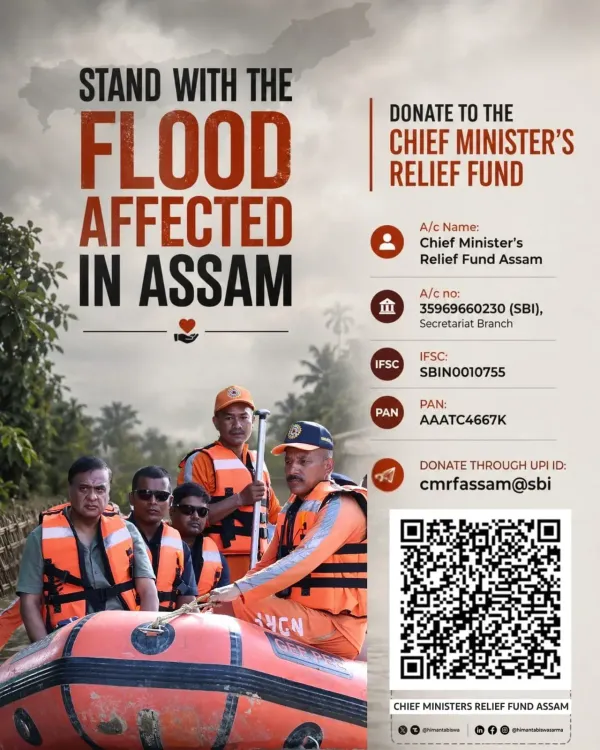 CM Himanta Opens Relief Fund for Assam Flood Victims