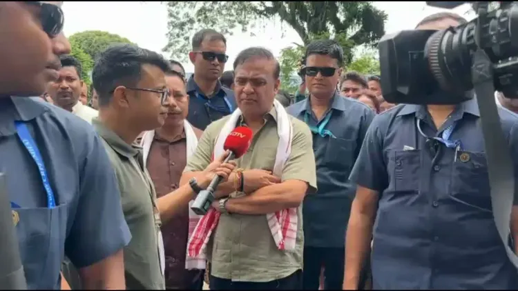 CM Himanta Reviews Assam Flood Situation from Charaideo