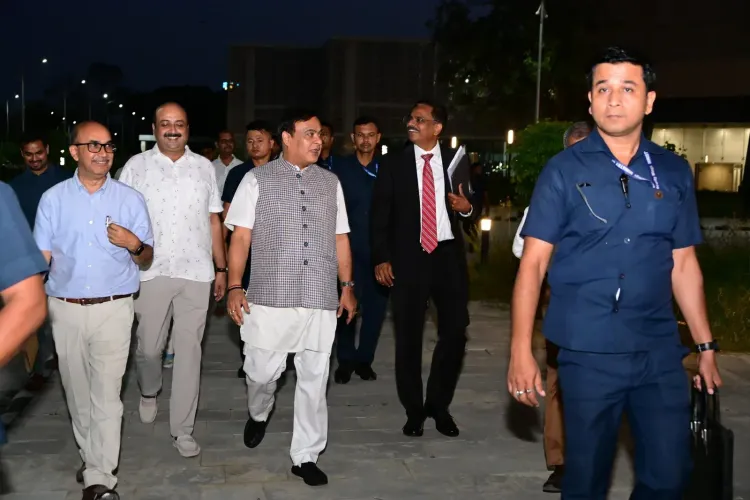 CM Himanta Reviews Jyoti Bishnu Antarjatik Kala Mandir Facilities