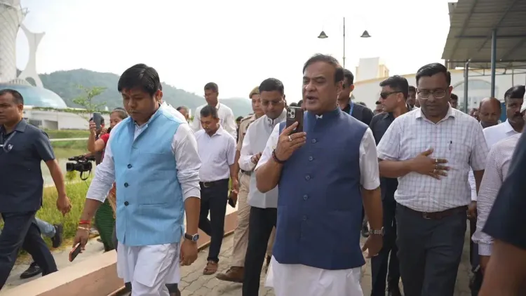 CM Himanta Reviews Swahid Smarak Infrastructure Work