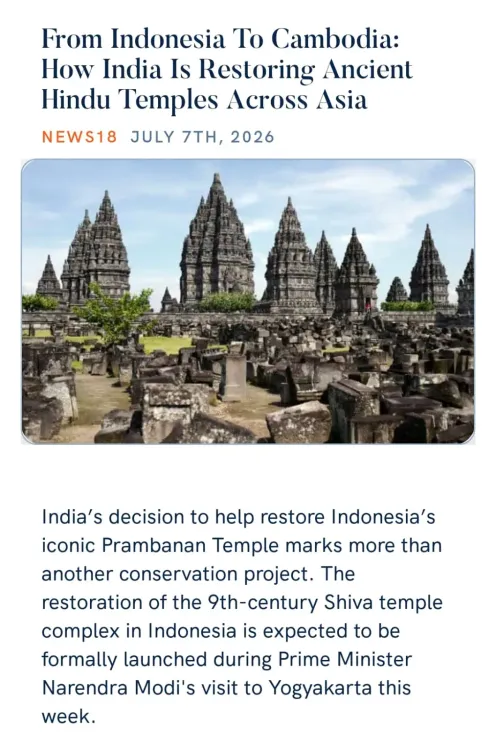 CM Himanta Shares How India Restores Hindu Temples Across Asia