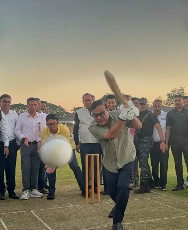 CM Himanta Takes a Cricket Swipe at Congress