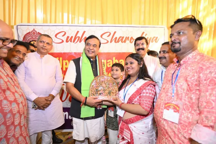 CM Himanta visits Durga Puja pandals in Silchar
