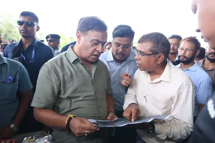 CM Himanta Visits Flood-Hit Nazira, Assures Rehabilitation