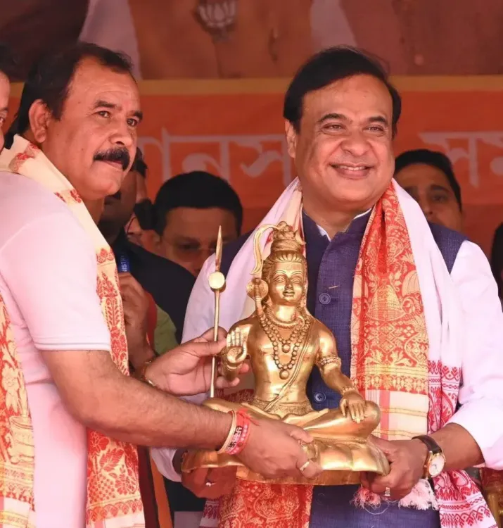 CM Himanta Wishes Lumding MLA Sibu Misra on Birthday