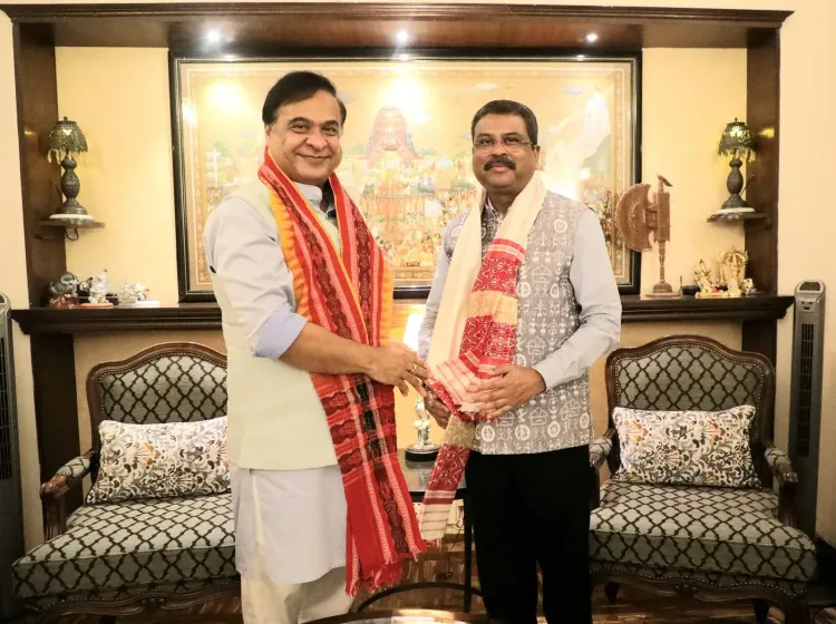 CM Himanta Wishes Minister Dharmendra Pradhan on Birthday