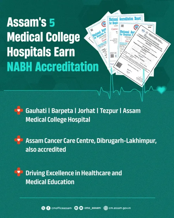 CM Himanta's Assam: 5 Medical Colleges, 2 Cancer Centres Win NABH Tag