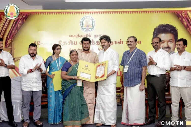 CM Joseph Vijay launches HANDTEX 2026 and Co-optex e-store on National Handloom Day