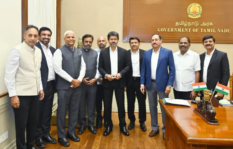 CM Joseph Vijay Meets CREDAI Leaders at Chennai Secretariat