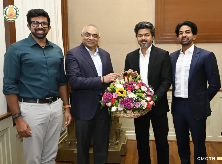 CM Joseph Vijay meets Dinathanthi Group leadership at Secretariat