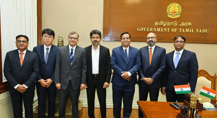 CM Joseph Vijay meets Hyundai India MD Tarun Garg at Chennai secretariat