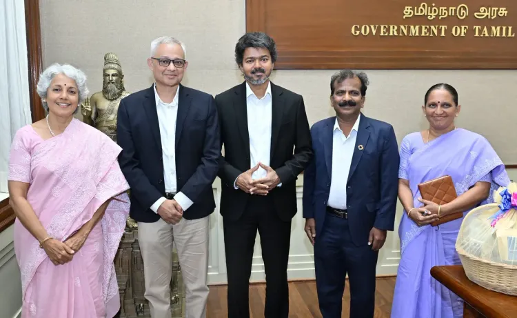 CM Joseph Vijay meets MSSRF chief Dr Soumya Swaminathan