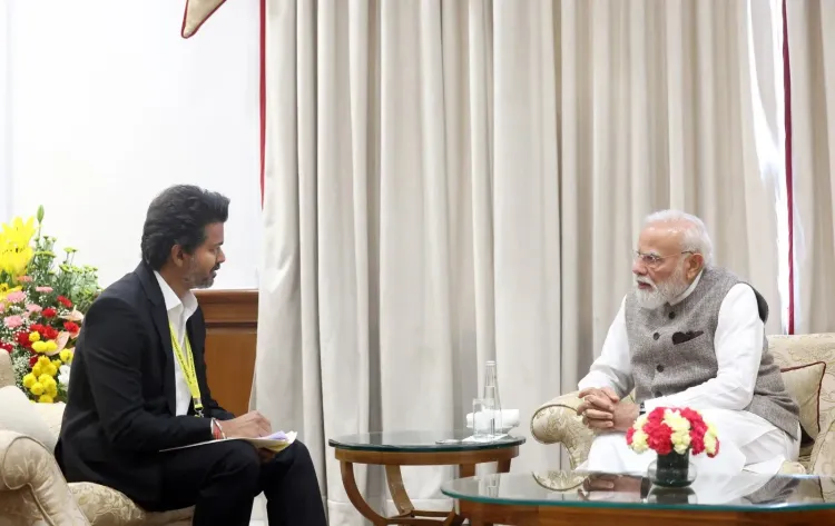 CM Joseph Vijay Meets PM Modi After NITI Aayog Council Meet