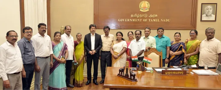 CM Joseph Vijay meets Tamil Nadu govt employees' union at Secretariat