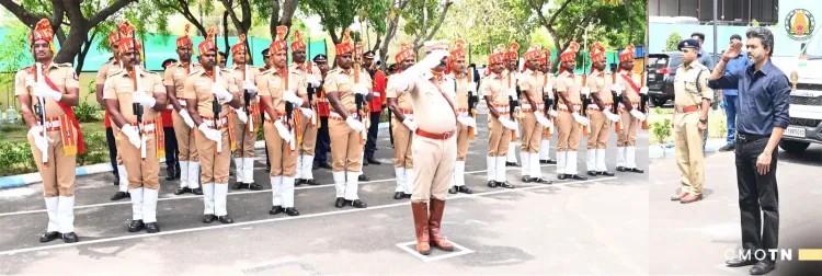 CM Joseph Vijay receives guard of honour in Karur