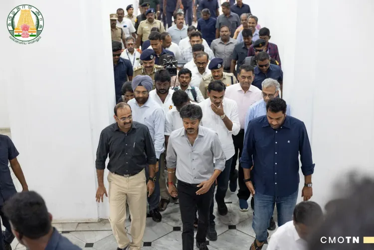 CM Joseph Vijay Reviews Chennai Flood Relief at Ripon Building
