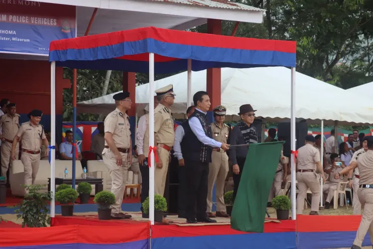 CM Lalduhoma flags off 219 police vehicles in Mizoram