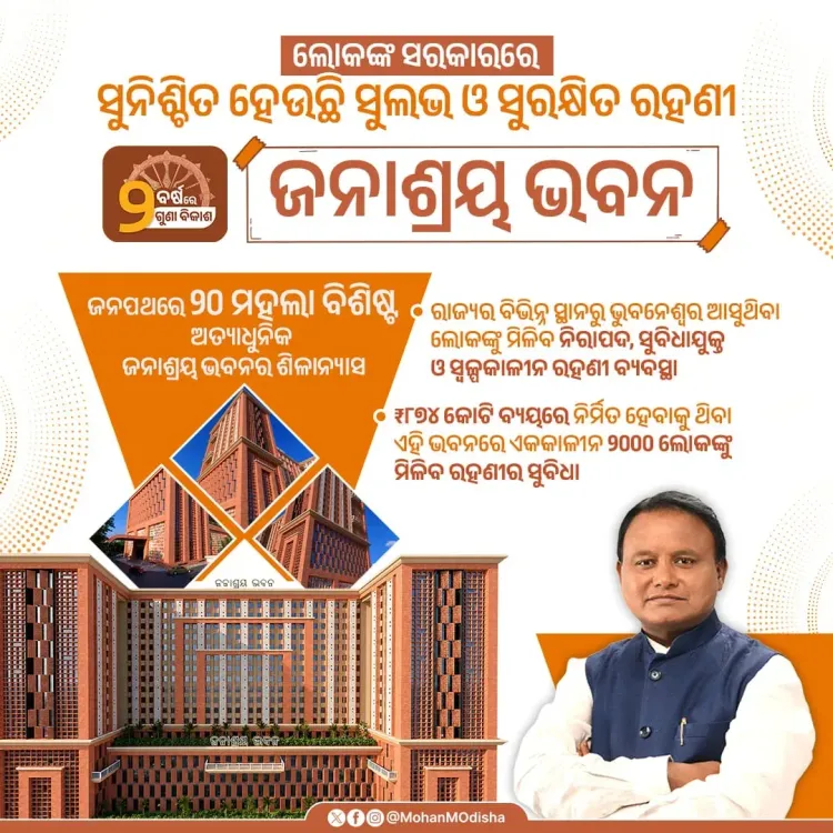 CM Majhi announces ₹874 Cr 20-storey public shelter in Bhubaneswar