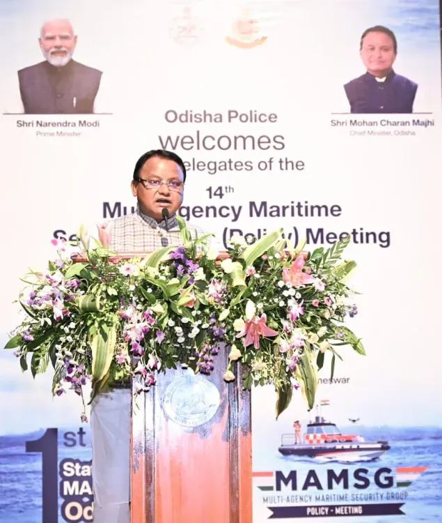 CM Majhi at Maritime Security Meet in Bhubaneswar