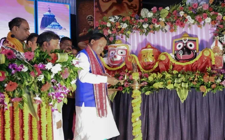 CM Majhi felicitated at Puri Town Hall for Jagannath culture push
