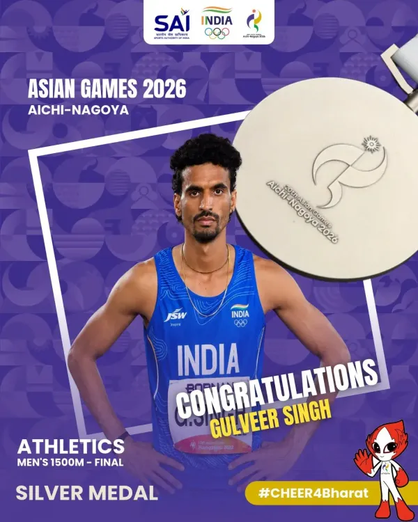 CM Majhi Hails Gulveer Singh's Silver at Asian Games 2026