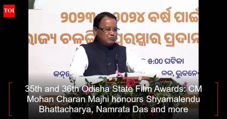 CM Majhi Honours Stars at Odisha State Film Awards