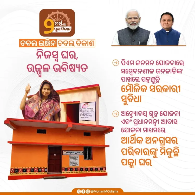 CM Majhi Marks 2 Years of BJP Rule With Housing Push