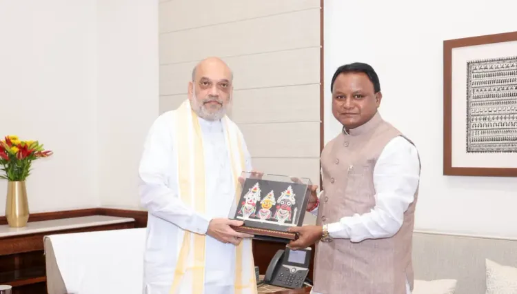CM Majhi Meets Amit Shah, Pushes for Odisha Security and Cooperative Boost