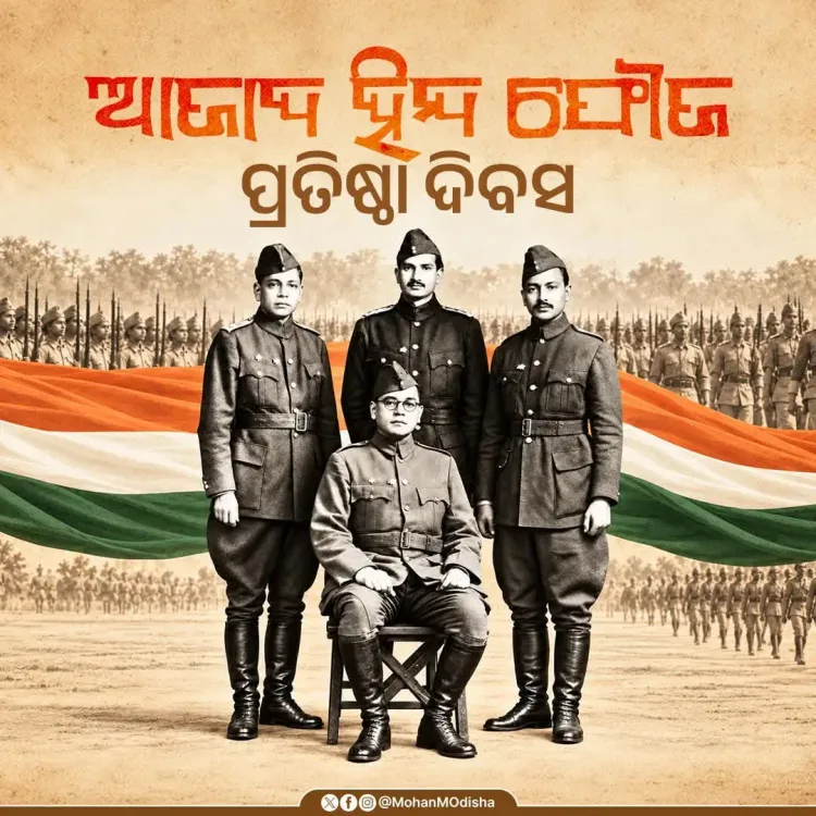 CM Majhi pays tribute to Netaji and Azad Hind Fauj on Founding Day