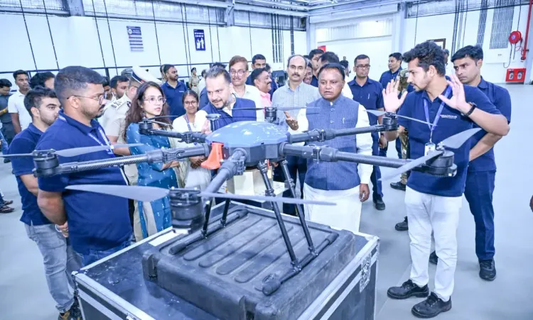 CM Majhi Visits Khordha Garment, Drone Firms to Boost Jobs