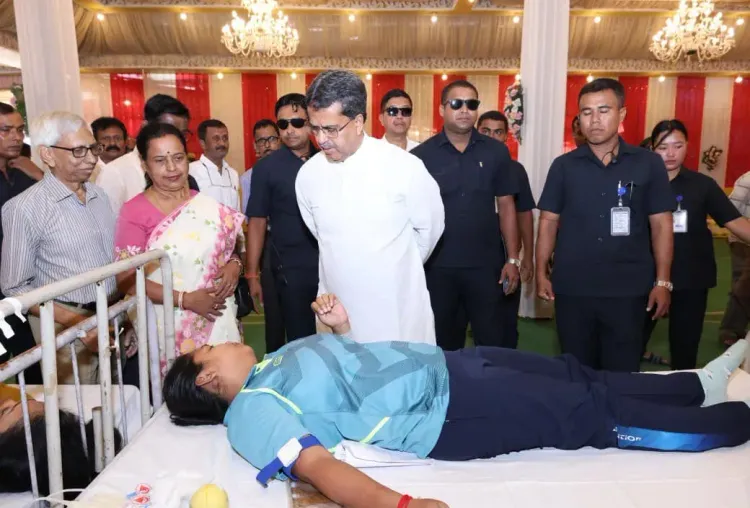 CM Manik Saha attends blood donation camp in Agartala