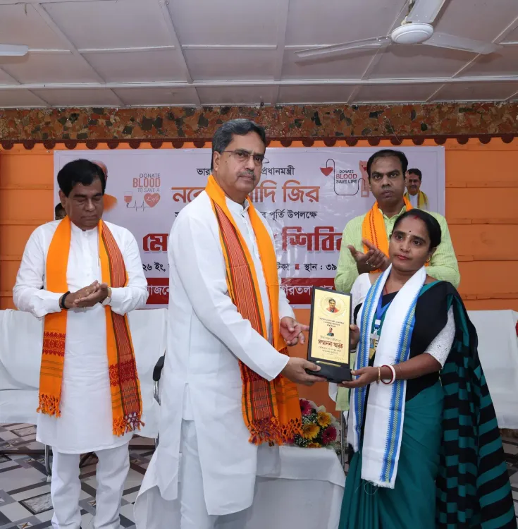 CM Manik Saha attends blood donation camp marking NDA's 12 years