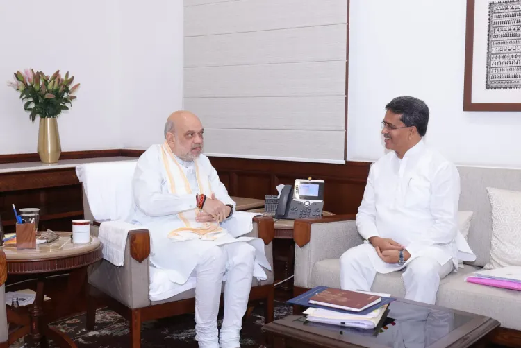 CM Manik Saha Briefs Amit Shah on Tripura's Development