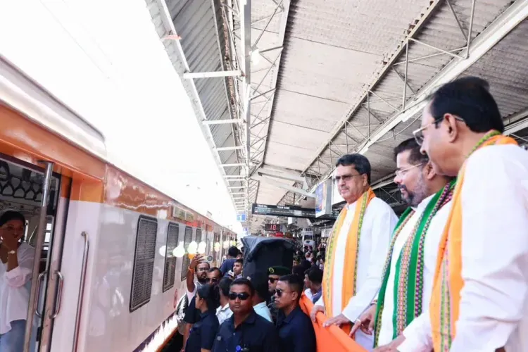 CM Manik Saha Flags Off Agartala-Karimganj Electric MEMU Train