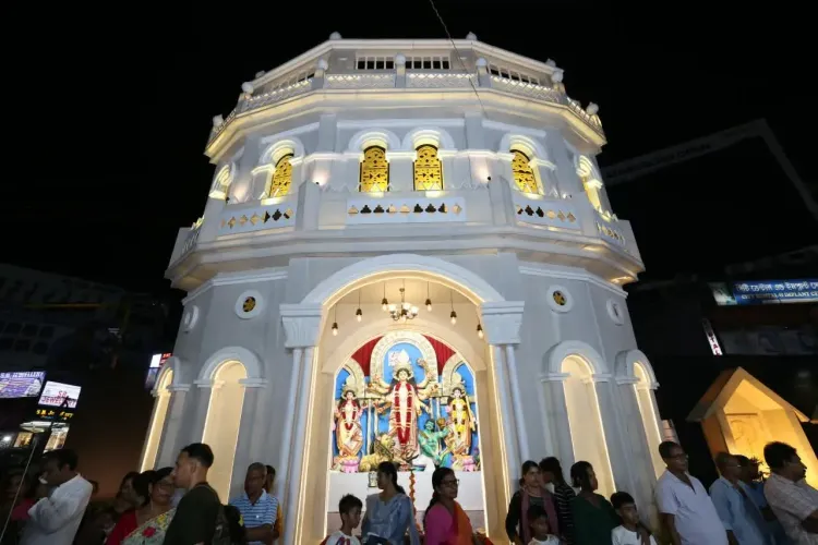 CM Manik Saha inaugurates Durga Puja pandal in Ramnagar