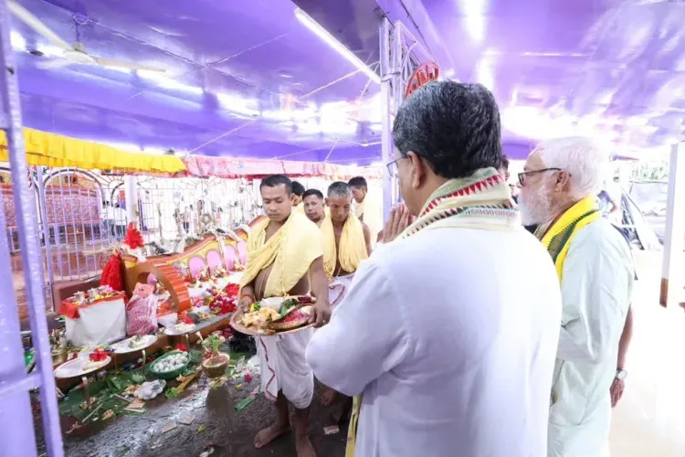 CM Manik Saha Inaugurates Kharchi Puja Mela at Chaturdash Devata Temple