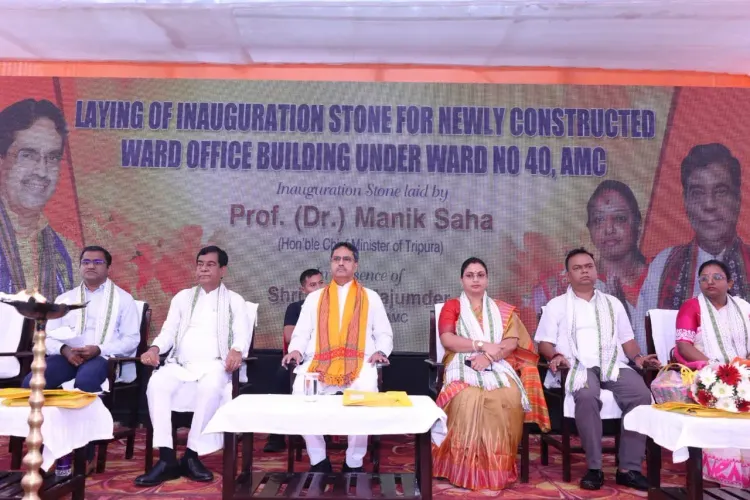 CM Manik Saha Inaugurates New AMC Ward No. 40 Office in Agartala