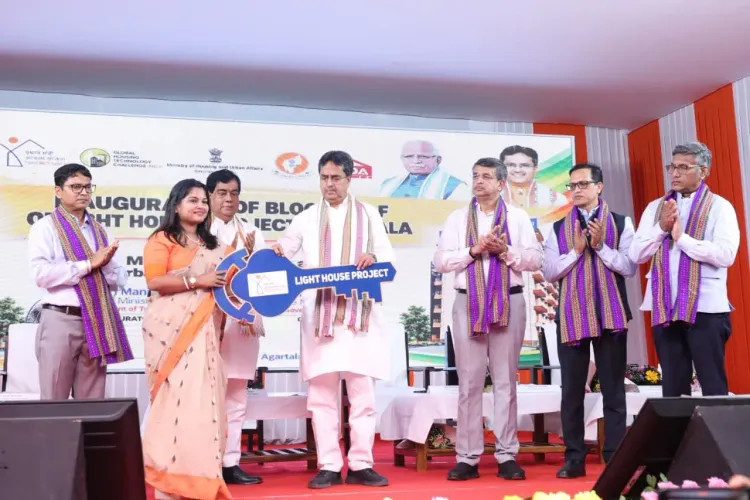 CM Manik Saha Inaugurates Two Blocks of Agartala Light House Project