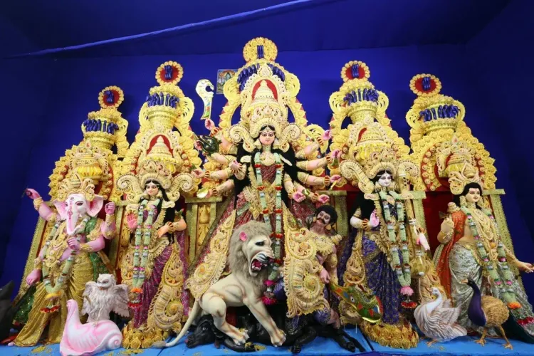 CM Manik Saha joins Durga Puja rounds at Maharajganj Market