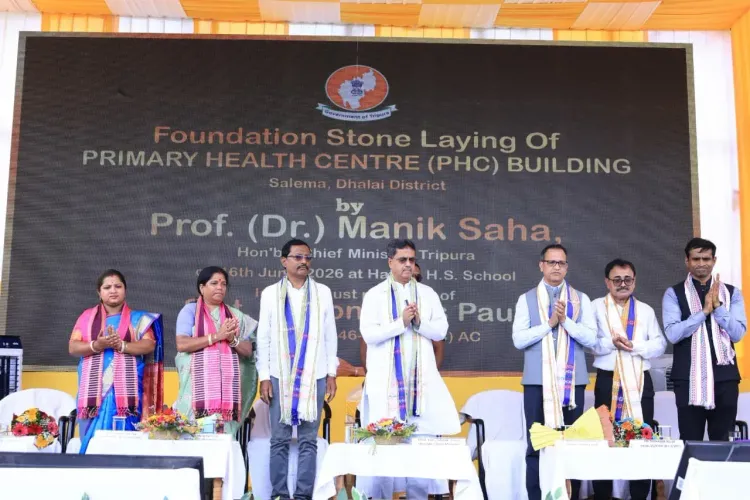 CM Manik Saha Launches 15 Projects in Dhalai District