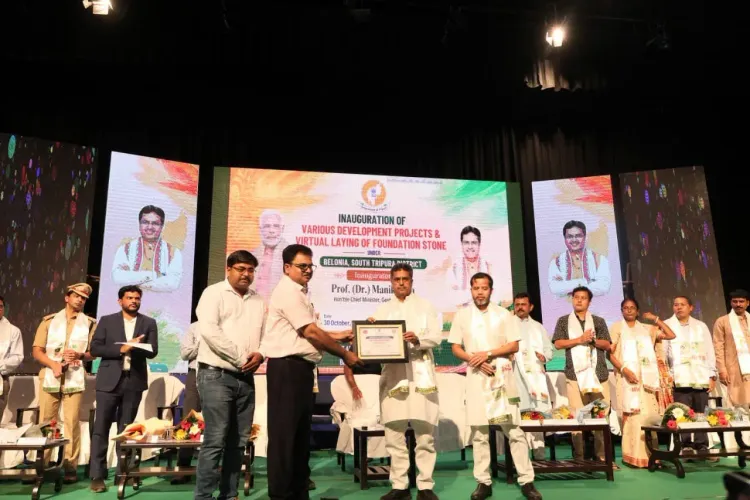 CM Manik Saha launches ₹69.11 cr projects in South Tripura