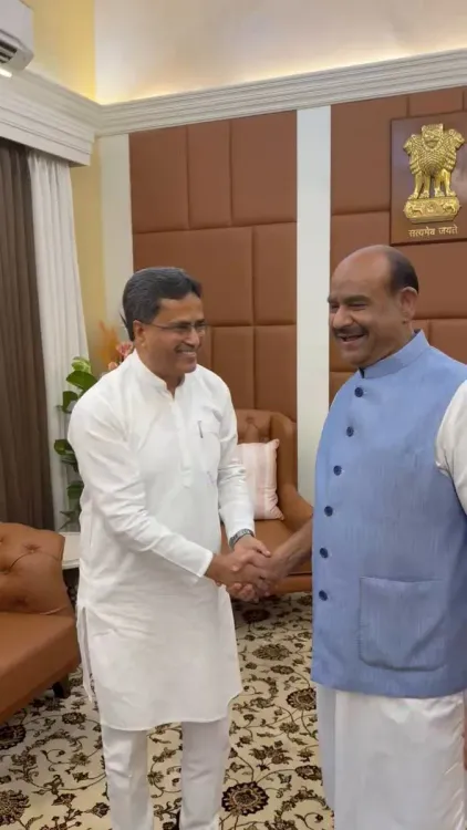 CM Manik Saha Meets Lok Sabha Speaker Om Birla in New Delhi
