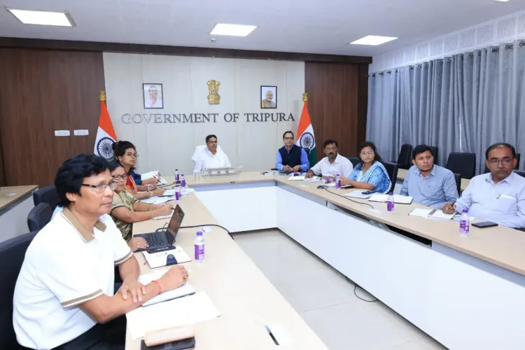 CM Manik Saha Reviews Tripura Education Department Priorities