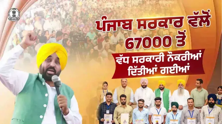 CM Mann Distributes 67,000+ Govt Jobs at Rupnagar Lok Milni