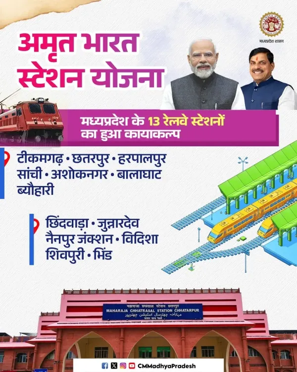 CM Mohan Yadav: 13 MP Stations Revamped Under Amrit Bharat