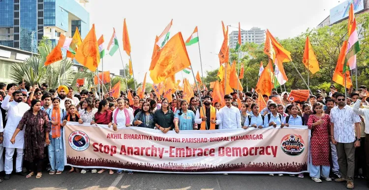 CM Mohan Yadav Backs ABVP Rally in Bhopal Against 'Anarchy'