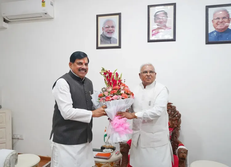 CM Mohan Yadav Calls on Governor Mangubhai Patel at Lok Bhavan